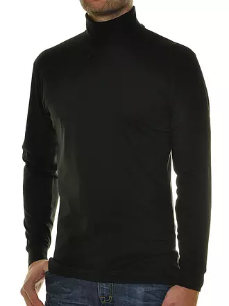 RAGMAN | Produktname: Rollkragenshirt | schwarz